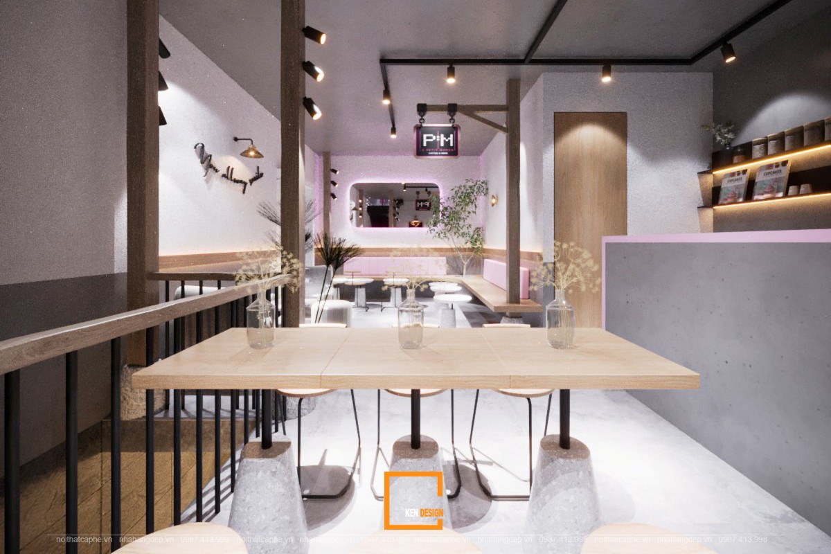 thiết kế bàn ghế quán cafe Le Petit Moment