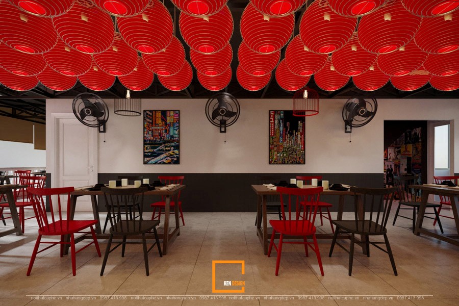 phong cách thiết kế nhà hàng Trung Hoa
