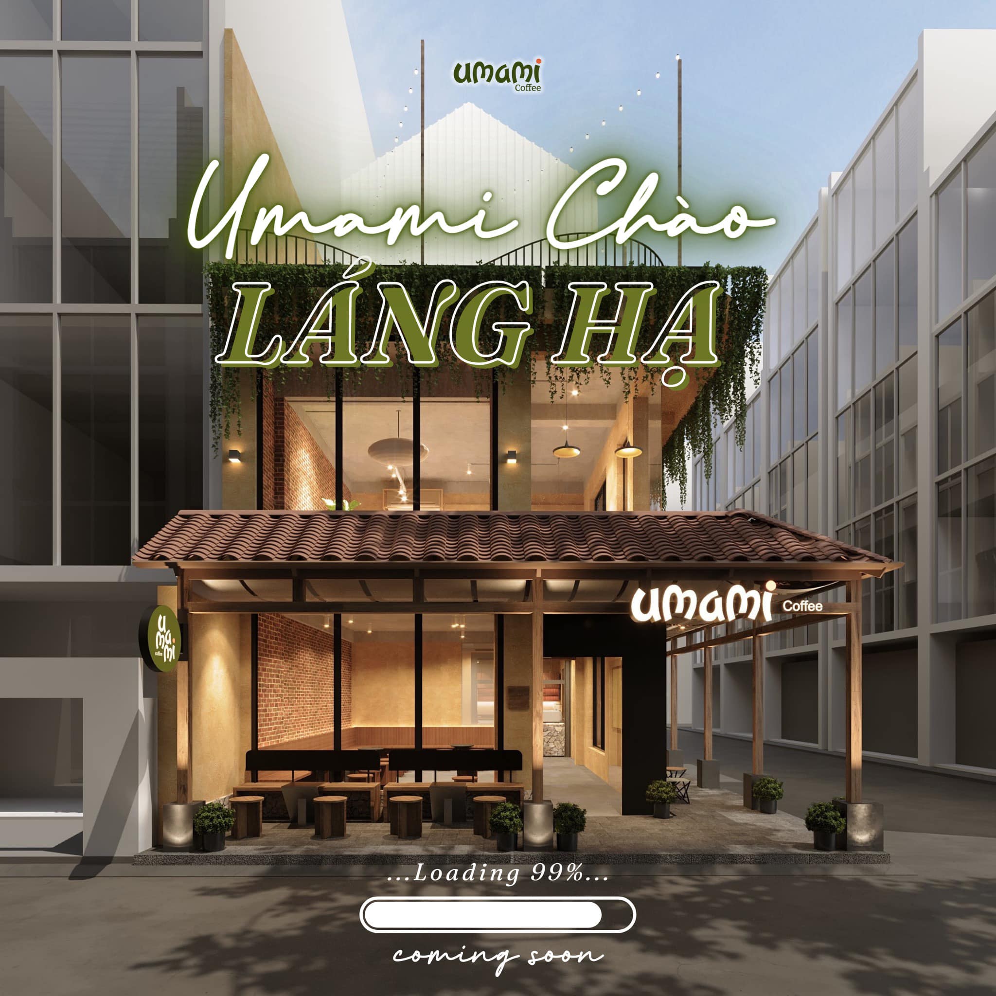 thiết kế quán coffee UMAMI Láng Hạ