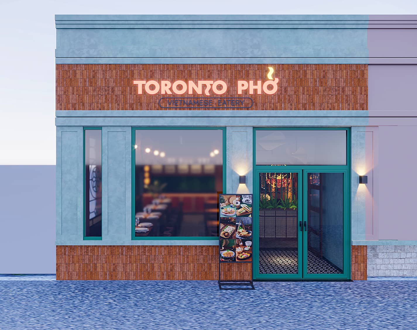 Thiết kế nhà hàng phở Toronto - Canada 