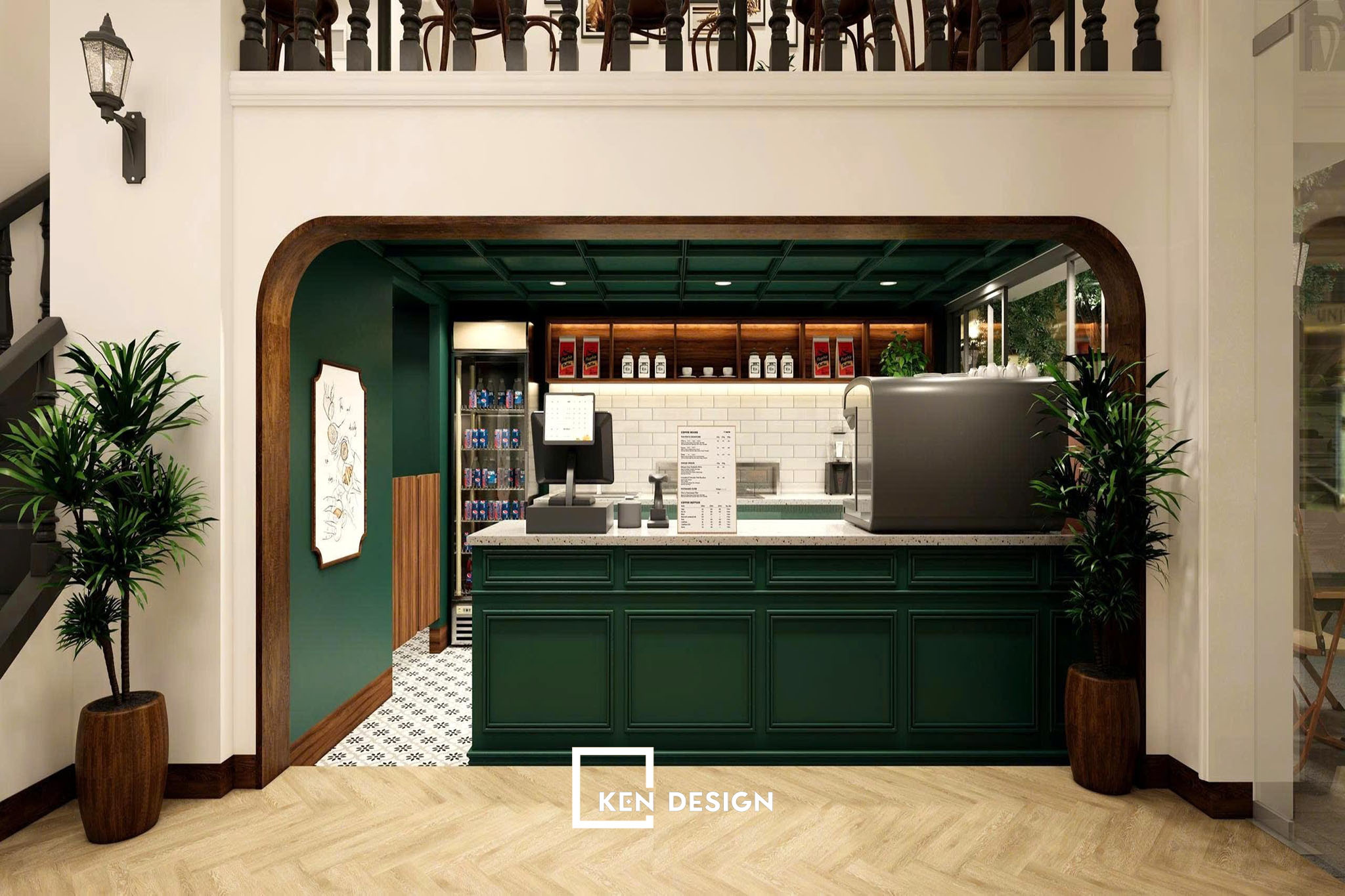 Cải tạo quán cafe không đập phá, không tác động kết cấu