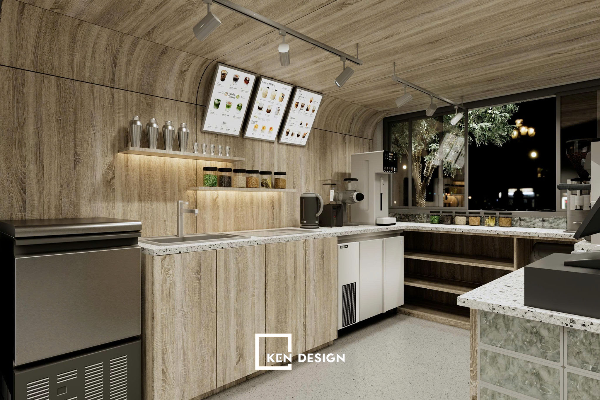 Thi công quán cafe Phiêu Thái Thịnh