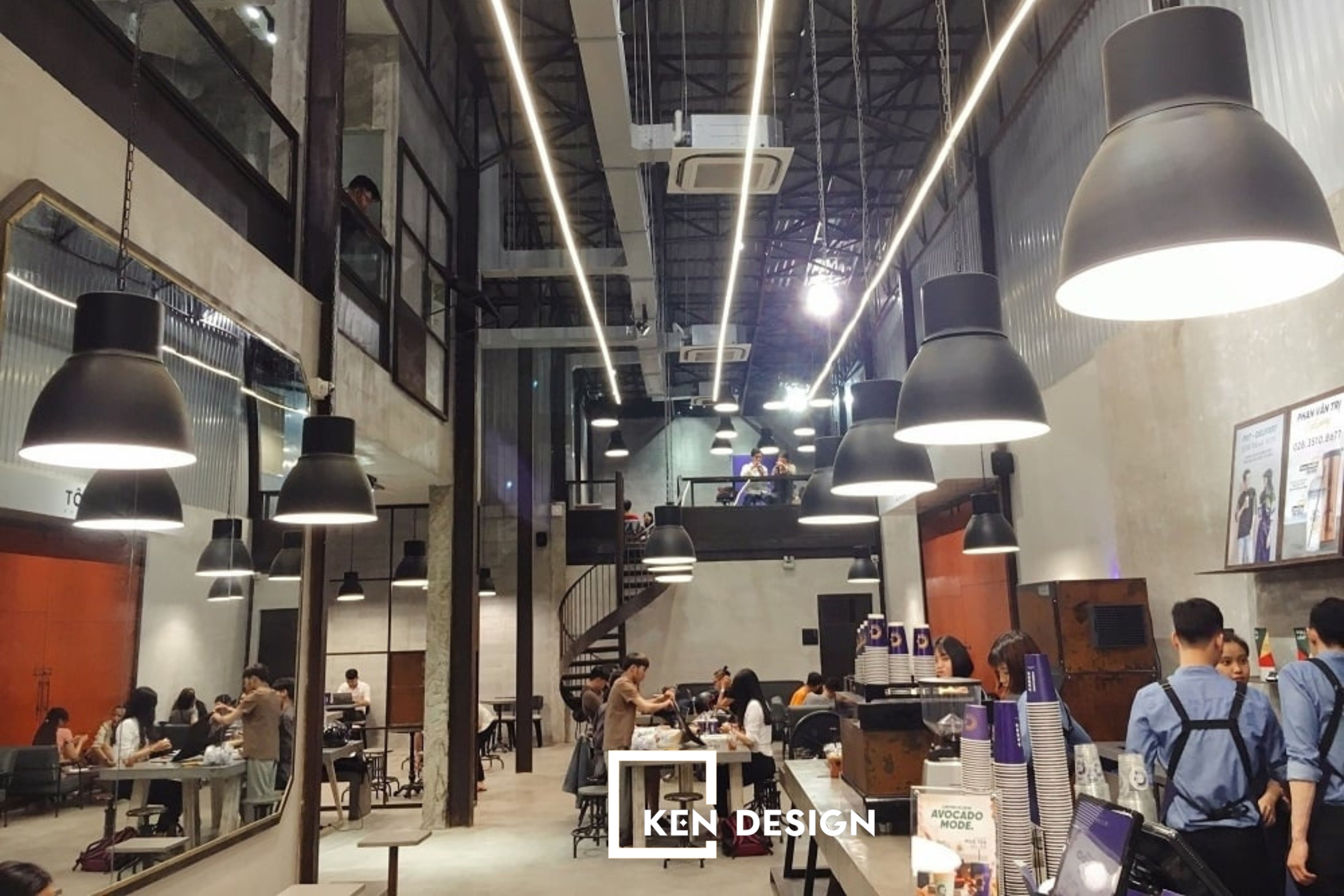 Thi công quán cafe 80m2 với 350 triệu