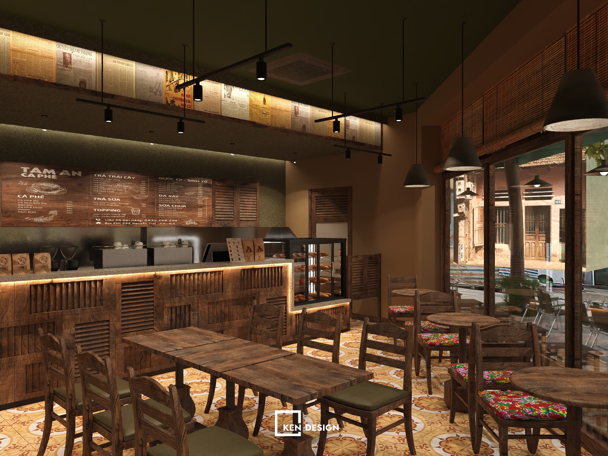 5 kinh nghiệm thực tế khi thi công quán cafe vintage